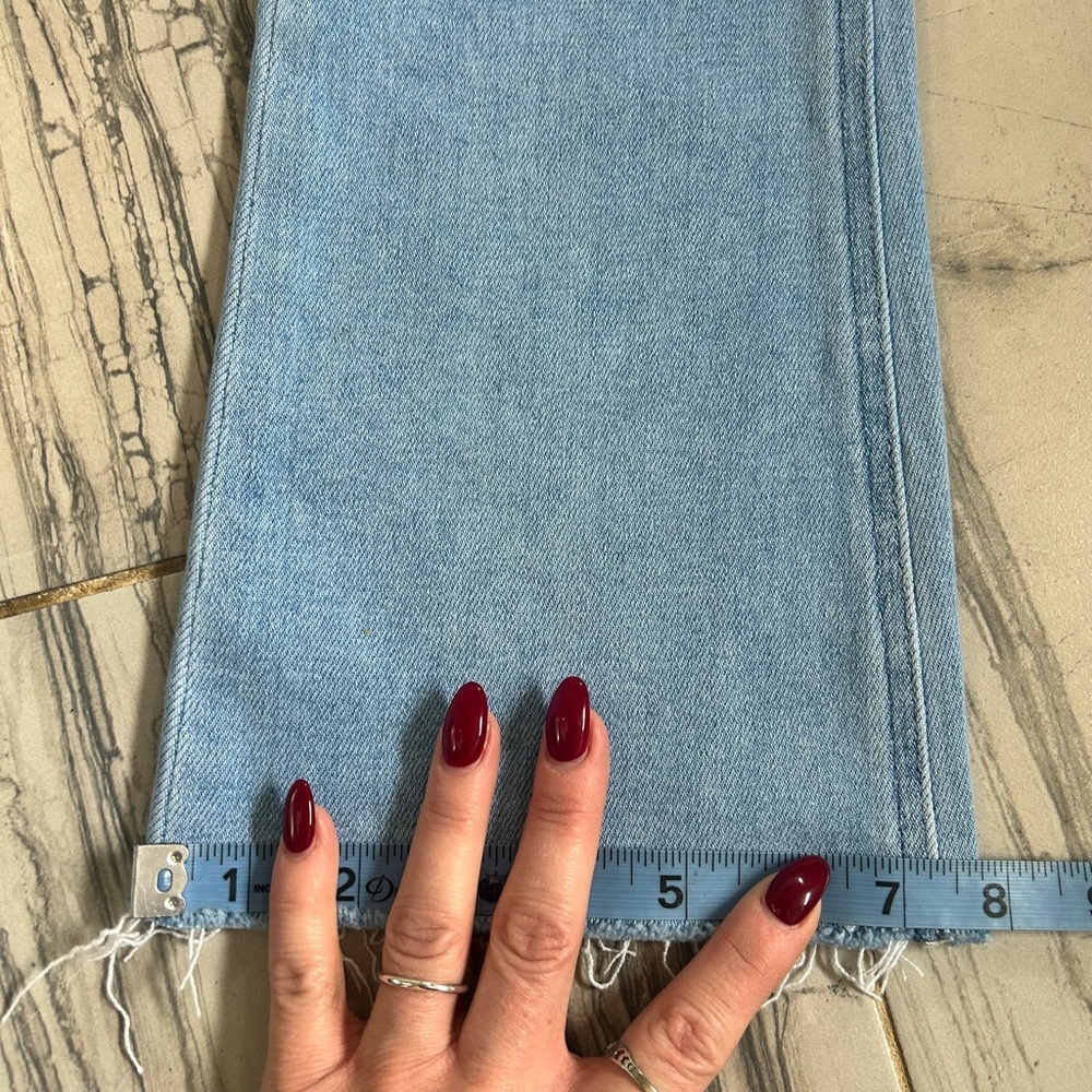 NWT New PAIGE Colette High Rise Light Blue Cropped Flare Stretch Jeans - Picture 15 of 16